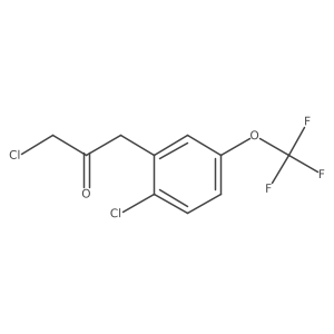 1-Chloro-3-(2-chloro-5-(trifluoromethoxy)phenyl)propan-2-one Structure