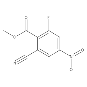 Methyl 2-cyano-6-fluoro-4-nitrobenzoate Structure