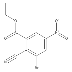 Ethyl 3-bromo-2-cyano-5-nitrobenzoate Structure