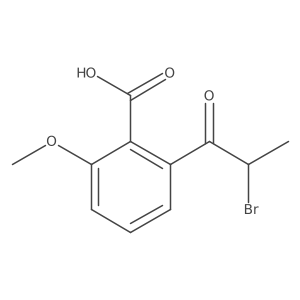 2-(2-Bromopropanoyl)-6-methoxybenzoic acid结构式