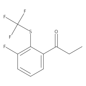 1-(3-Fluoro-2-(trifluoromethylthio)phenyl)propan-1-one结构式