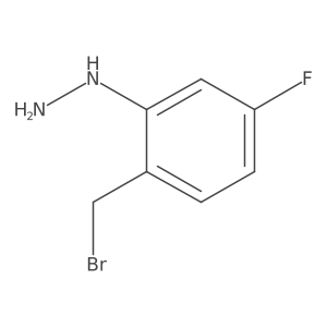 2-(Bromomethyl)-5-fluorophenylhydrazine结构式