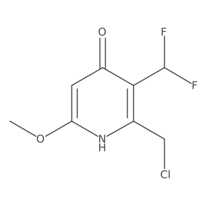2-(Chloromethyl)-3-(difluoromethyl)-4-hydroxy-6-methoxypyridine Structure