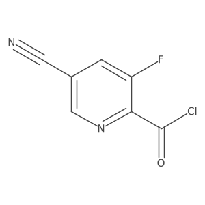 5-Cyano-3-fluoropicolinoyl chloride Structure