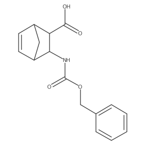 (2R,3R)-3-{[(benzyloxy)carbonyl]amino}bicyclo[2.2.1]hept-5-ene-2-carboxylic acid Structure