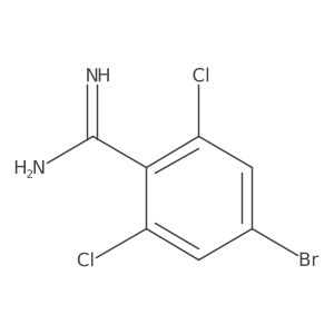4-Bromo-2,6-dichlorobenzenecarboximidamide Structure