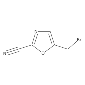 5-(Bromomethyl)-2-oxazolecarbonitrile结构式