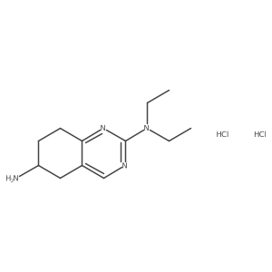 N2,N2-diethyl-5,6,7,8-tetrahydroquinazoline-2,6-diamine dihydrochloride结构式