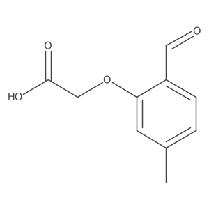 2-(2-Formyl-5-methylphenoxy)acetic acid结构式