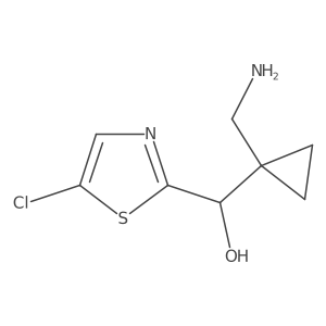 [1-(Aminomethyl)cyclopropyl](5-chloro-1,3-thiazol-2-yl)methanol Structure