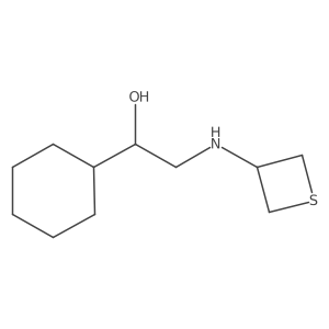1-Cyclohexyl-2-(thietan-3-ylamino)ethan-1-ol Structure