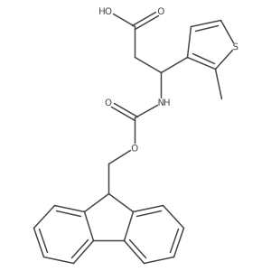 3-({[(9H-fluoren-9-yl)methoxy]carbonyl}amino)-3-(2-methylthiophen-3-yl)propanoic acid Structure