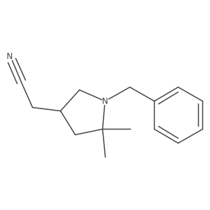 2-(1-Benzyl-5,5-dimethylpyrrolidin-3-yl)acetonitrile Structure