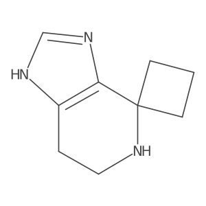 3',5',6',7'-Tetrahydrospiro[cyclobutane-1,4'-imidazo[4,5-c]pyridine]结构式