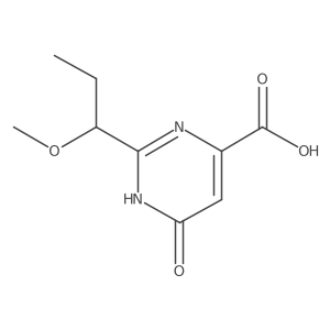 2-(1-Methoxypropyl)-6-oxo-3,6-dihydropyrimidine-4-carboxylic acid Structure