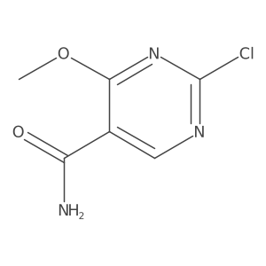 2-Chloro-4-methoxypyrimidine-5-carboxamide结构式