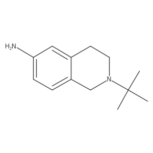 2-(tert-Butyl)-1,2,3,4-tetrahydroisoquinolin-6-amine结构式