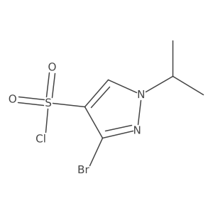 3-Bromo-1-isopropyl-1h-pyrazole-4-sulfonyl chloride结构式