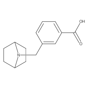 3-({7-Azabicyclo[2.2.1]heptan-7-yl}methyl)benzoic acid结构式