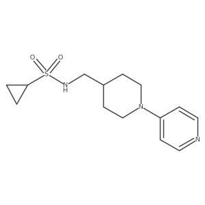 N-((1-(pyridin-4-yl)piperidin-4-yl)methyl)cyclopropanesulfonamide Structure