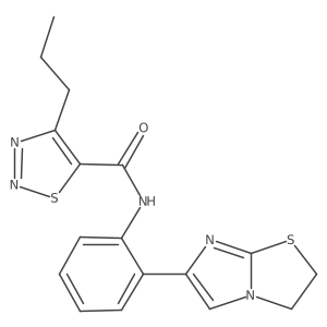 N-(2-(2,3-dihydroimidazo[2,1-b]thiazol-6-yl)phenyl)-4-propyl-1,2,3-thiadiazole-5-carboxamide结构式