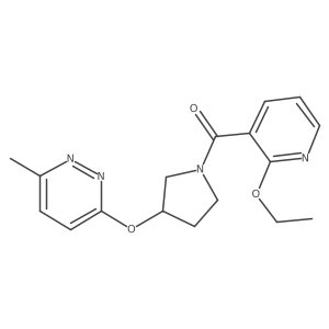 (2-Ethoxypyridin-3-yl)(3-((6-methylpyridazin-3-yl)oxy)pyrrolidin-1-yl)methanone Structure