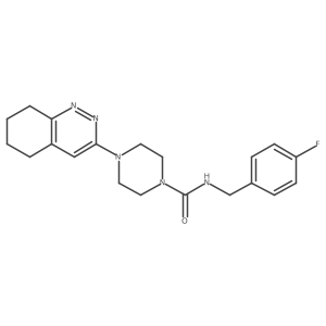 N-(4-fluorobenzyl)-4-(5,6,7,8-tetrahydrocinnolin-3-yl)piperazine-1-carboxamide Structure