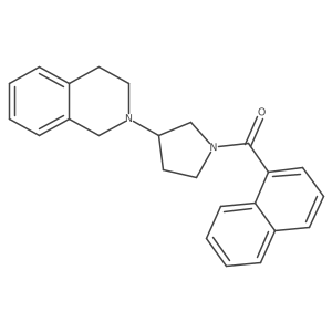 (3-(3,4-dihydroisoquinolin-2(1H)-yl)pyrrolidin-1-yl)(naphthalen-1-yl)methanone Structure