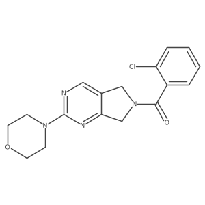 (2-chlorophenyl)(2-morpholino-5H-pyrrolo[3,4-d]pyrimidin-6(7H)-yl)methanone Structure