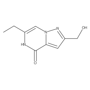 6-Ethyl-2-(hydroxymethyl)pyrazolo[1,5-a]pyrazin-4-ol结构式