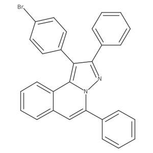 1-(4-Bromophenyl)-2,5-diphenylpyrazolo[5,1-a]isoquinoline结构式