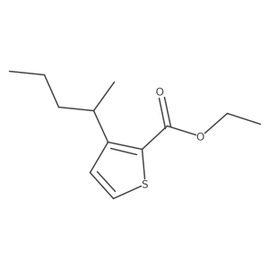 Ethyl 3-(pentan-2-yl)thiophene-2-carboxylate结构式