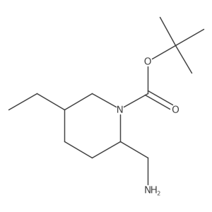 Tert-butyl 2-(aminomethyl)-5-ethylpiperidine-1-carboxylate Structure