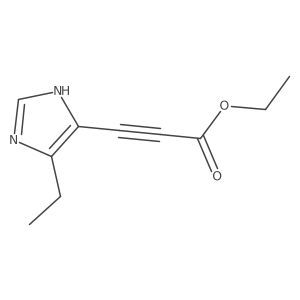 ethyl 3-(4-ethyl-1H-imidazol-5-yl)prop-2-ynoate结构式