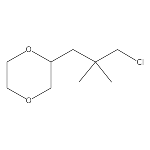 2-(3-Chloro-2,2-dimethylpropyl)-1,4-dioxane结构式