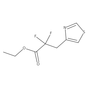 Ethyl 2,2-difluoro-3-(1,3-thiazol-4-yl)propanoate结构式