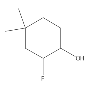 2-Fluoro-4,4-dimethylcyclohexan-1-ol结构式