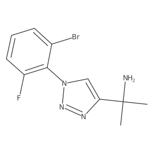 2-[1-(2-bromo-6-fluorophenyl)-1H-1,2,3-triazol-4-yl]propan-2-amine Structure