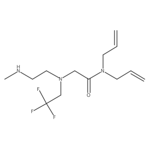 2-{[2-(methylamino)ethyl](2,2,2-trifluoroethyl)amino}-N,N-bis(prop-2-en-1-yl)acetamide Structure