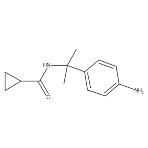 N-[2-(4-aminophenyl)propan-2-yl]cyclopropanecarboxamide结构式