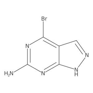 4-bromo-1H-pyrazolo[3,4-d]pyrimidin-6-amine Structure