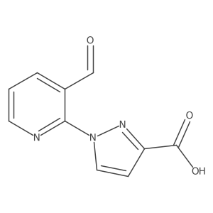 1-(3-formylpyridin-2-yl)-1H-pyrazole-3-carboxylic acid Structure