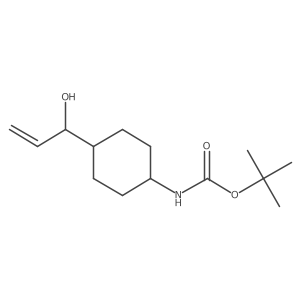 tert-butyl N-[4-(1-hydroxyprop-2-en-1-yl)cyclohexyl]carbamate结构式