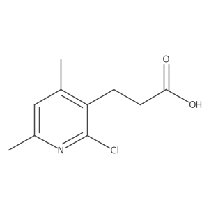 3-(2-Chloro-4,6-dimethylpyridin-3-yl)propanoic acid结构式