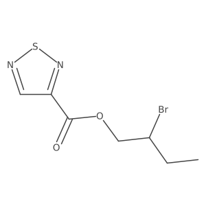 2-Bromobutyl 1,2,5-thiadiazole-3-carboxylate结构式