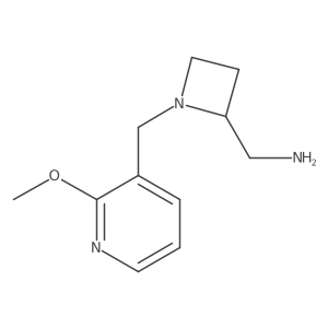 {1-[(2-Methoxypyridin-3-yl)methyl]azetidin-2-yl}methanamine结构式