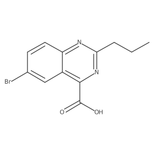 6-Bromo-2-propylquinazoline-4-carboxylic acid Structure