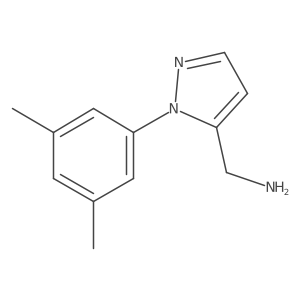 [1-(3,5-dimethylphenyl)-1H-pyrazol-5-yl]methanamine结构式