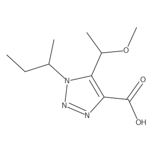 1-(butan-2-yl)-5-(1-methoxyethyl)-1H-1,2,3-triazole-4-carboxylic acid Structure