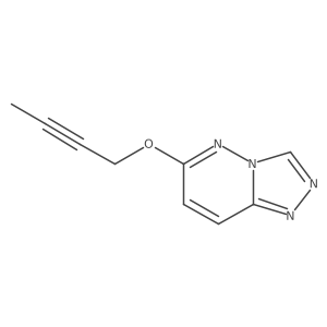6-(But-2-yn-1-yloxy)-[1,2,4]triazolo[4,3-b]pyridazine结构式